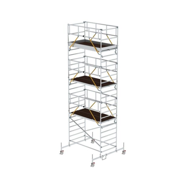 guenzburger steigtechnik rollgeruest sg 1 35 x 2 45 m mit fahrbalken doppel plattform plattformhoehe 6 62 m