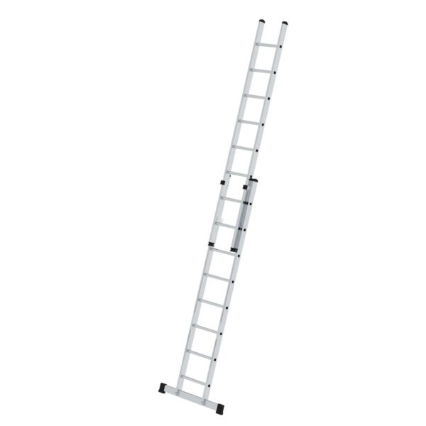 guenzburger steigtechnik sprossen schiebeleiter 2 teilig mit standard traverse 2x8 sprossen