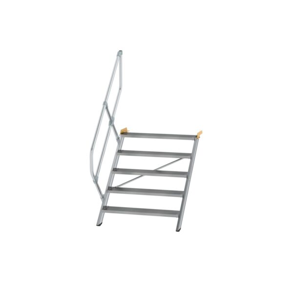 guenzburger steigtechnik treppe 45 stufenbreite 1000 mm 5 stufen aluminium geriffelt