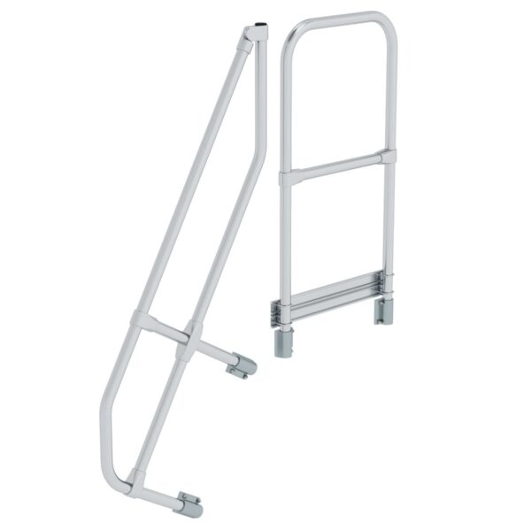 guenzburger steigtechnik treppe mit plattform 60 zweiter handlauf 4 stufen neigung 60