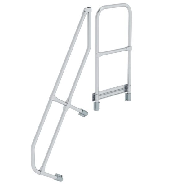 guenzburger steigtechnik treppe mit plattform 60 zweiter handlauf 5 stufen neigung 60