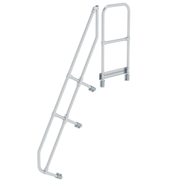 guenzburger steigtechnik treppe mit plattform 60 zweiter handlauf 7 stufen neigung 60