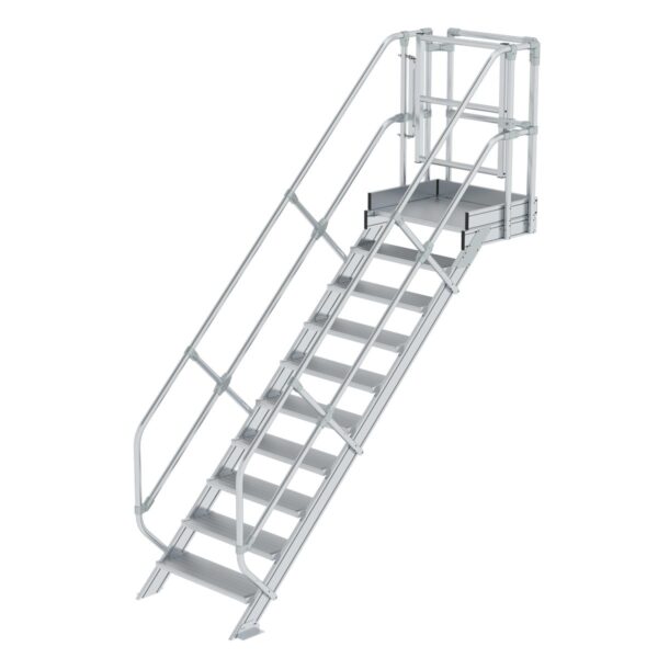 guenzburger steigtechnik treppen modul aluminium geriffelt 10 stufen