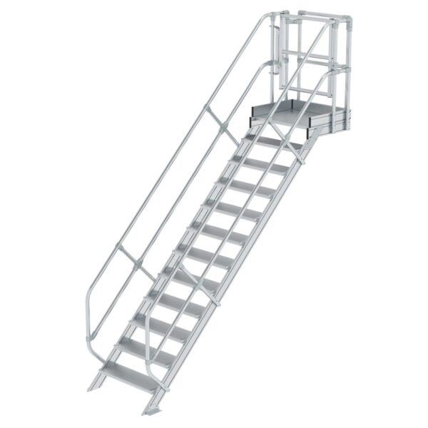 guenzburger steigtechnik treppen modul aluminium geriffelt 12 stufen 1