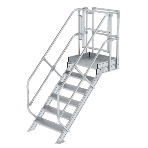 guenzburger steigtechnik treppen modul aluminium geriffelt 6 stufen 1