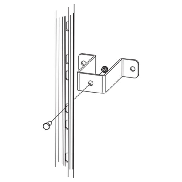 hailo professional halterung an schachtwand 150 edelstahl