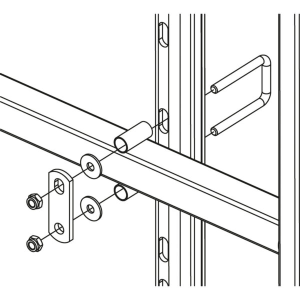 hailo professional halterung auf sprosse 30x30 va aluminium leiter alu