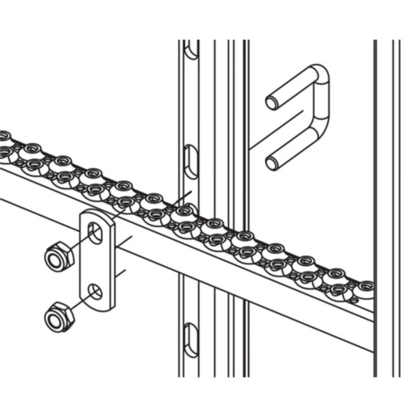 hailo professional halterung auf sprosse 30x30 va edelstahl