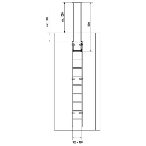 hailo professional zweiholm einstiegshilfe lw 300 1 4301