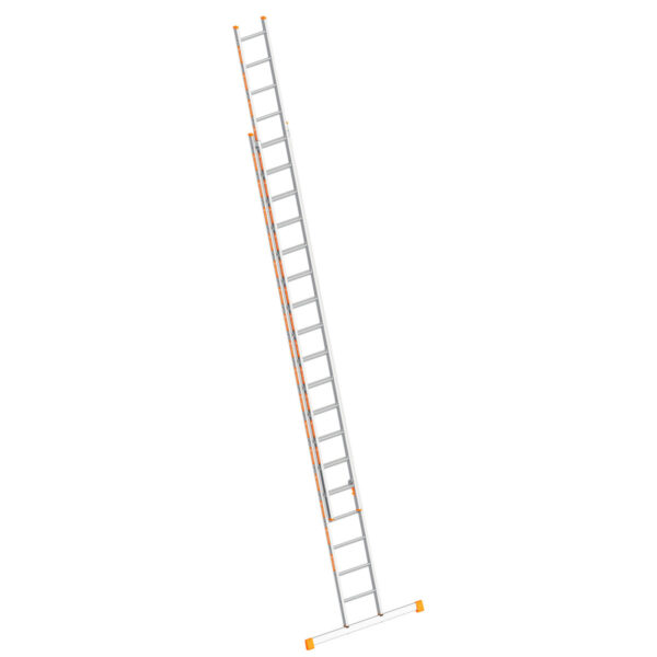 layher schiebeleiter topic 18 sprossen aluminiumleiter 2x18 sprossen zweiteilig ausziehbar laenge 9 35 m
