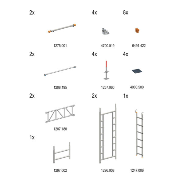 layher unil treppenkit ii 2x1296008 1x1247006 1