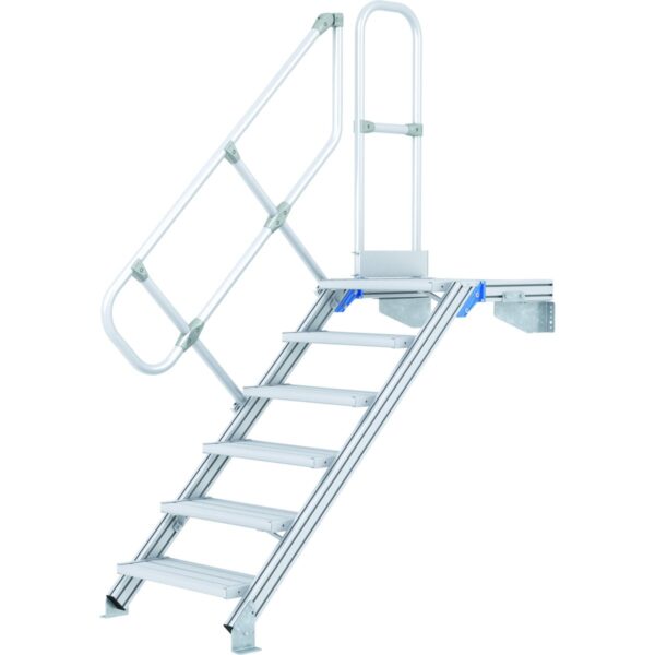 zarges lm treppe mit plattform 45 11 stufen 600 mm breit hoehe 2 36 m