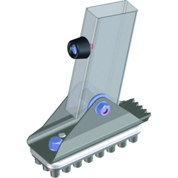 zarges schwenkfuss mit gummiauflage 125x50 mm