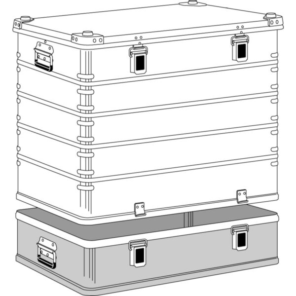 zarges transportkiste k 470 plus haubenbehaelter 6