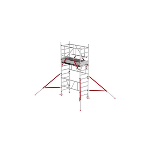 altrex mitower plus mit fiber deck plattform und safe quick gelaendern arbeitshoehe bis 4 2m