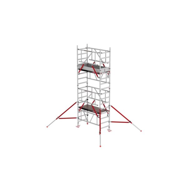 altrex mitower plus mit fiber deck plattform und safe quick gelaendern arbeitshoehe bis 5 2m