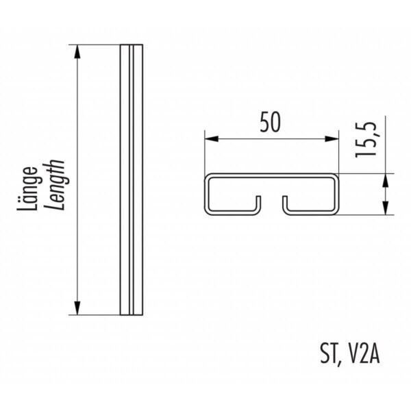 hailo professional rueckenschutz senkrechtstab stahl verzinkt 1 0037 l 1450 mm