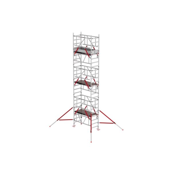 altrex mitower plus mit holzplattformen und safe quick gelaendern arbeitshoehe bis 7 2m