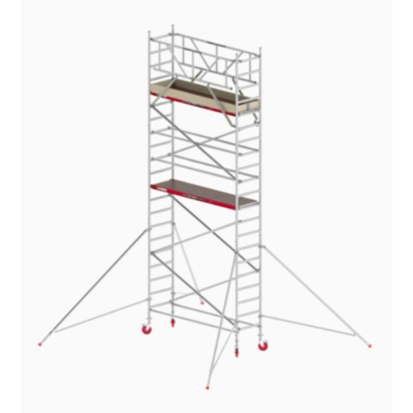 altrex rs tower 41 holzplattform 0 75m x 1 85m arbeitshoehe 7 2m