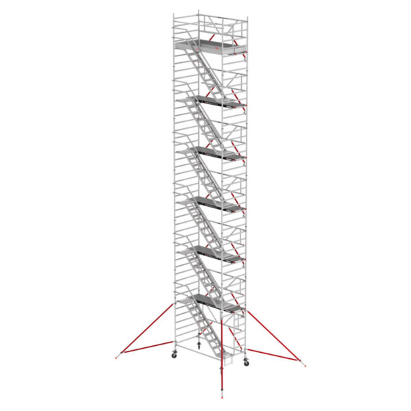 altrex rs tower 53 s treppengeruest 1 35 x 1 85 m fiber deck plattform arbeitshoehe bis 14 2m