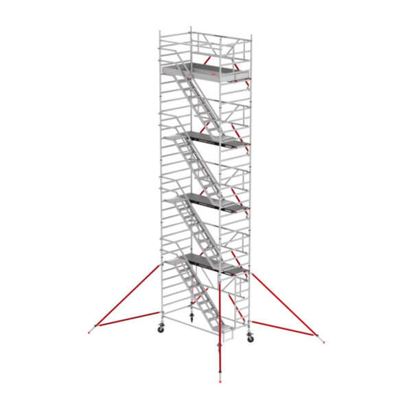 altrex rs tower 53 s treppengeruest 1 35 x 1 85 m holzplattform arbeitshoehe bis 10 2m 1