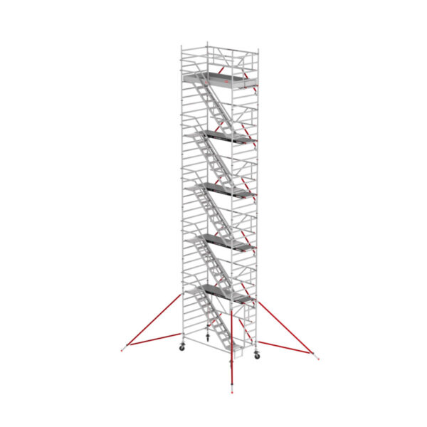 altrex rs tower 53 treppengeruest 1 35 x 2 45 m fiber deck plattform arbeitshoehe bis 12 2m