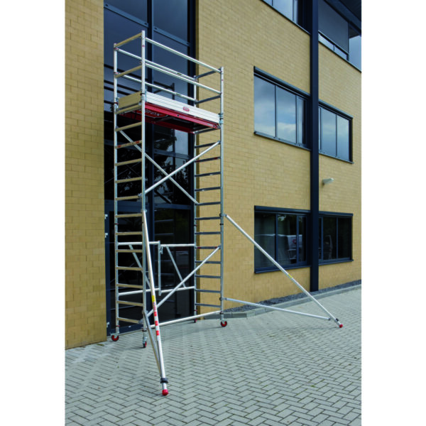 altrex rs tower 54 aluminium klappgeruest schmal 0 75 x 1 85 m holzplattform arbeitshoehe 5 80 m