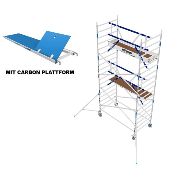 asc group ags rollgeruest 135x250x4 3ph carbon einseitig