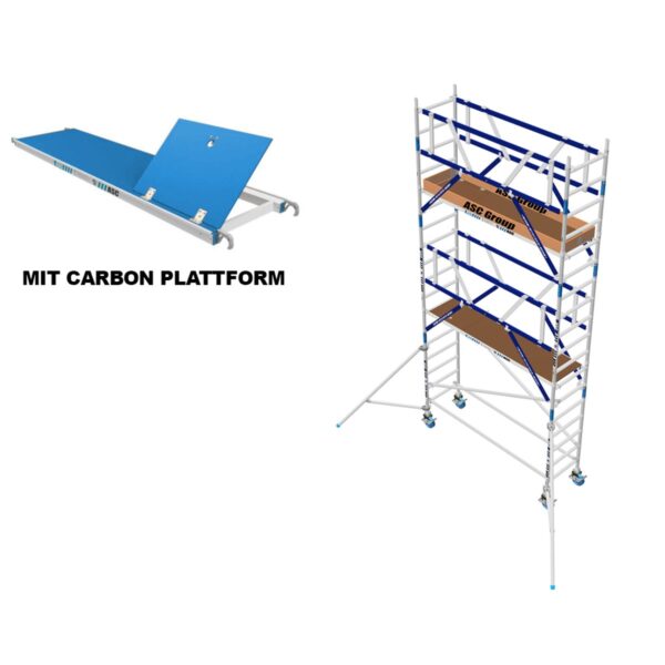 asc group ags rollgeruest 75x190x4 3ph carbon zweiseitig