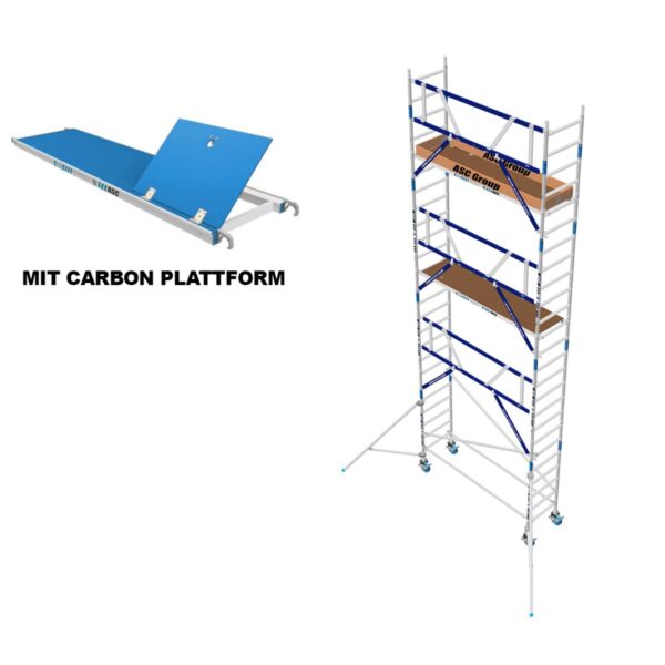 asc group ags rollgeruest 75x250x6 3ph carbon einseitig