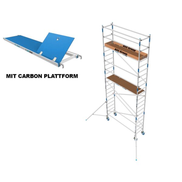 asc group asc rollgeruest 75x305x6 3ph carbon