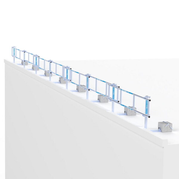 asc group sgs slim dachrandsicherung fuer flachdach komplettset 21m