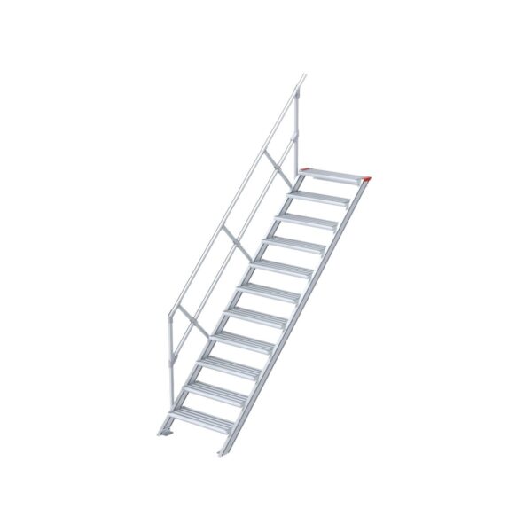 euroline treppe 45 grad 1000 mm stufenbreite 1 handlauf 11 stufen