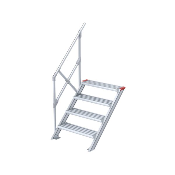 euroline treppe 45 grad 1000 mm stufenbreite 1 handlauf 4 stufen