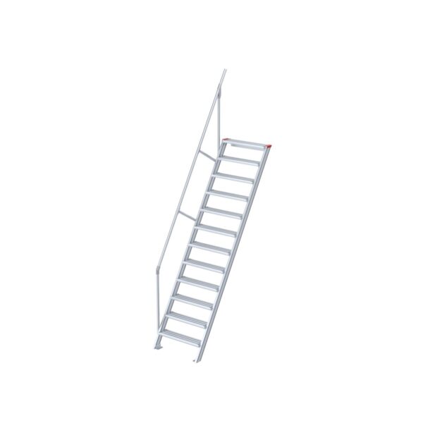 euroline treppe 60 grad 1000 mm stufenbreite 1 handlauf 12 stufen