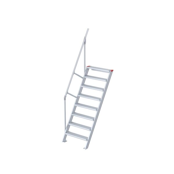 euroline treppe 60 grad 1000 mm stufenbreite 1 handlauf 8 stufen