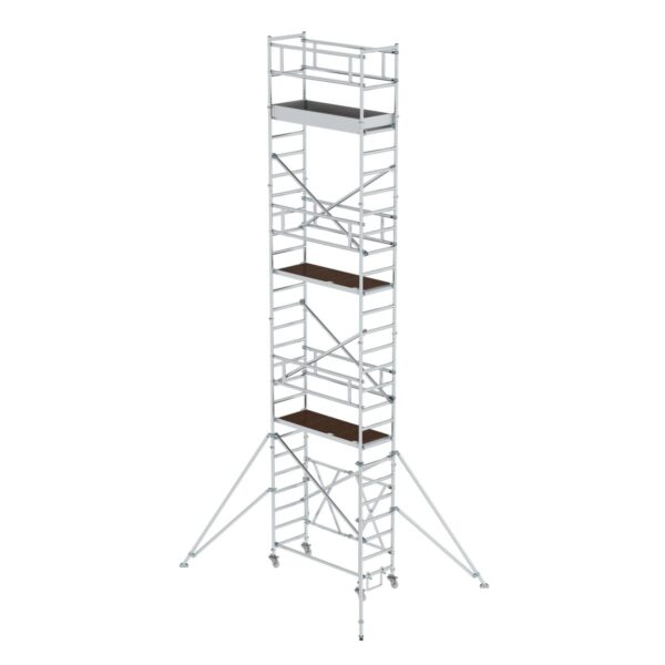 guenzburger steigtechnik klappgeruest 0 75 x 1 80 m mit ausleger plattformhoehe 6 80 m