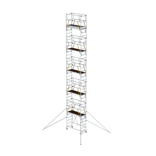 guenzburger steigtechnik klappgeruest sg 0 75 x 1 80 m mit ausleger plattformhoehe 9 89 m