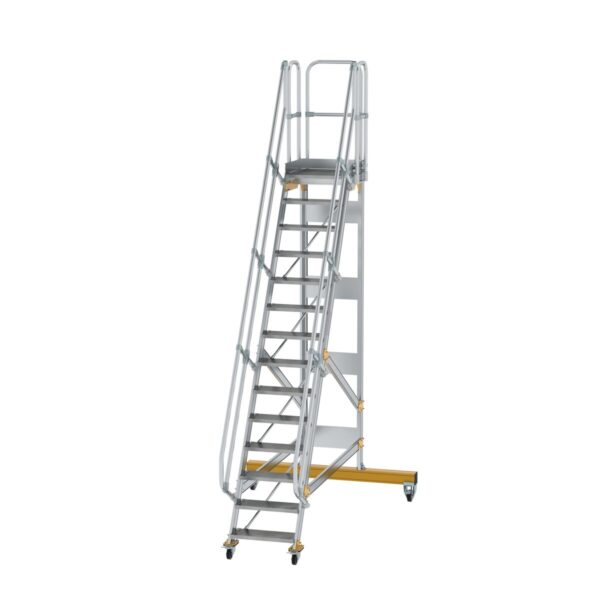 guenzburger steigtechnik plattformtreppe fahrbar 60 stufenbreite 600 mm 14 stufen