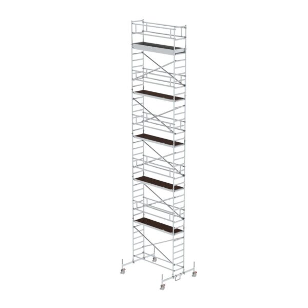 guenzburger steigtechnik rollgeruest 0 75 x 2 45 m mit plattform im 2 m abstand fahrbalken plattformhoehe 10 45 m