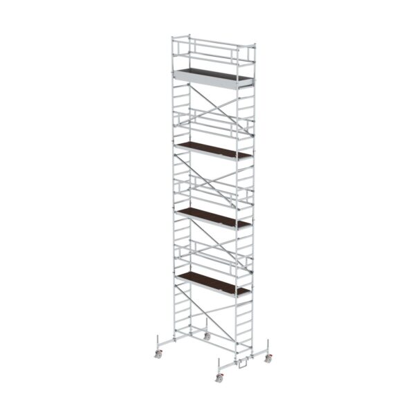 guenzburger steigtechnik rollgeruest 0 75 x 2 45 m mit plattform im 2 m abstand fahrbalken plattformhoehe 8 45 m