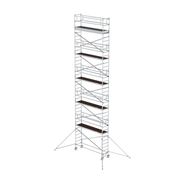 guenzburger steigtechnik rollgeruest 0 75 x 3 0 m mit plattform im 2 m abstand ausleger plattformhoehe 10 35 m