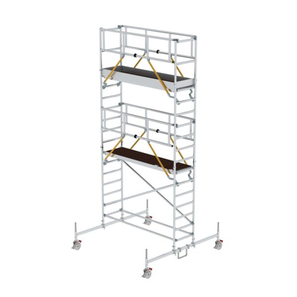 guenzburger steigtechnik rollgeruest sg 0 75 x 2 45 m mit fahrbalken plattformhoehe 4 66 m