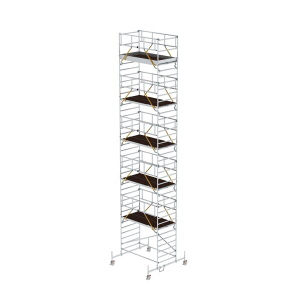 guenzburger steigtechnik rollgeruest sg 1 35 x 2 45 m mit fahrbalken doppel plattform plattformhoehe 10 54 m