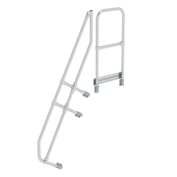 guenzburger steigtechnik treppe mit plattform 60 zweiter handlauf 6 stufen neigung 60