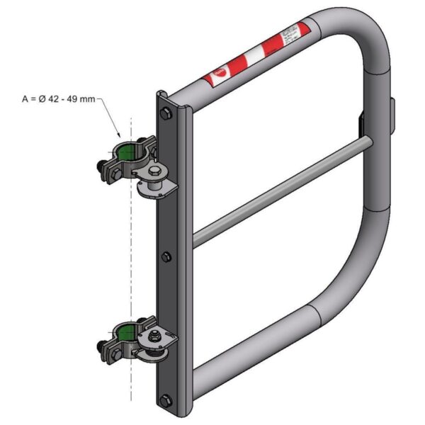 hailo professional universalschranke mit knieleiste breite 525 1000 mm auminium