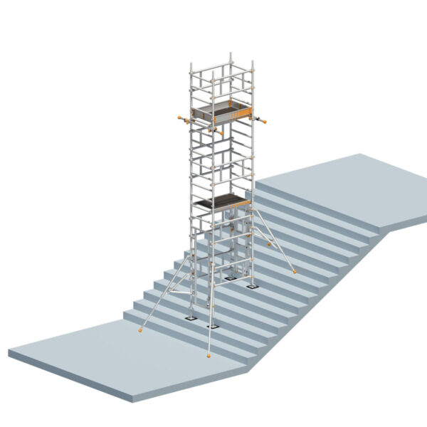 layher solotower mit treppenkit sh 5m