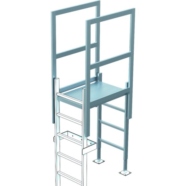 zarges ausstieg mit uebergang alu eloxiert 800 mm