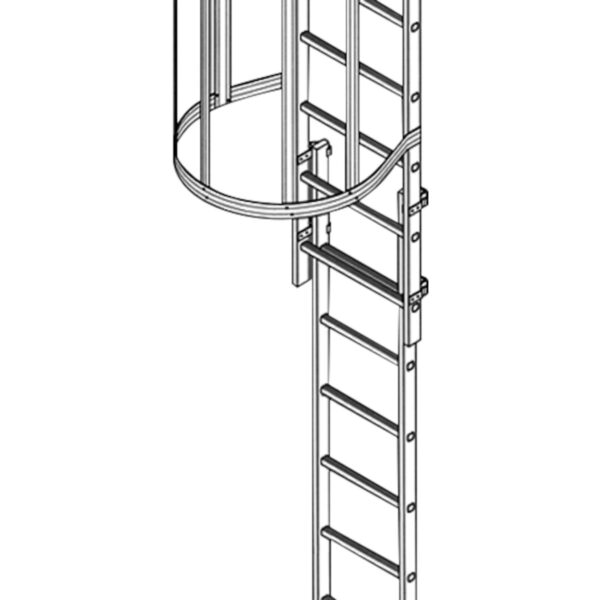 zarges lm fluchtleiter ca 2 50 m