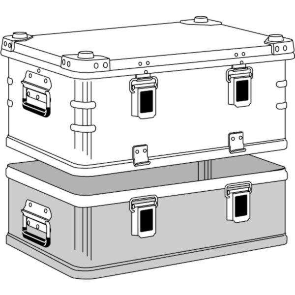 zarges transportkiste k 470 plus haubenbehaelter 1